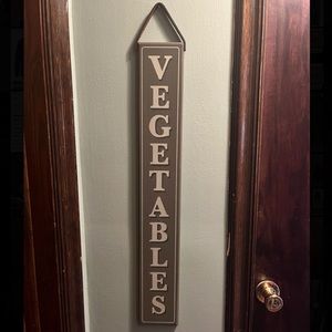 Rustic Vegetable Sign